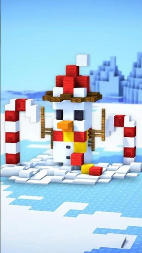 Minecraft Snowman Build ⛄