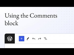 Using the Comments block