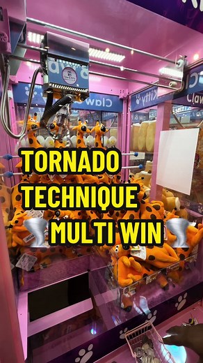Tornado Technique for Winning Multiple Toys in Claw Machines!