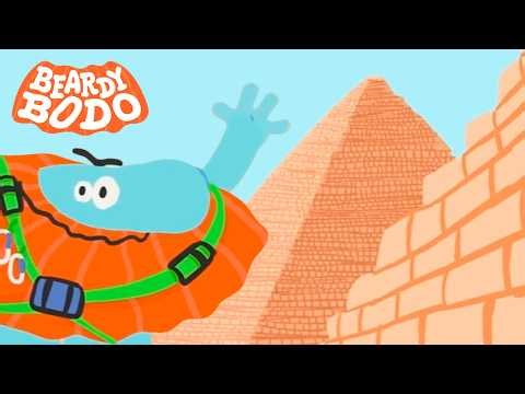 Beardy Bodo - How to climb the Pyramid of Cheops | Funny Educational Cartoon