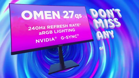 HP OMEN 27q QHD 165Hz Gaming Monitor, QHD Display (2560 x 1440), IPS Panel, 99% sRGB, 95% DCI-P3, 16:9, AMD FreeSync Premium Technology, 27q (2023)