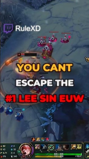 YOU CANT ESCAPE THE #1 LEE SIN EUW #challenger #leagueoflegends #leesin #leesingameplay