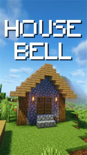 minecraft | House Bell 🔔 Eazy build 😁 #minecraft #shorts #build