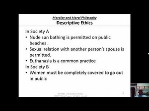 2b6 Moral Philosophy Descriptive Ethics