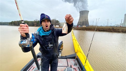 Flooded River Packed With Aggressive Fish Catches Monster