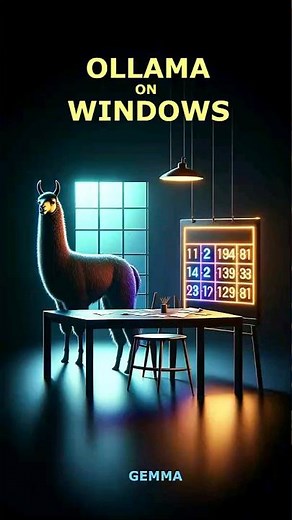 Use Ollama for Windows to run gemma on Windows