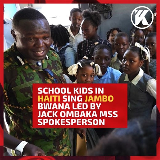 School kids in Haiti sing Jambo Bwana led by Jack Ombaka MSS Spokesperson | Kenyans.co.ke
