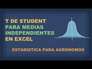 T student in excel for independent averages