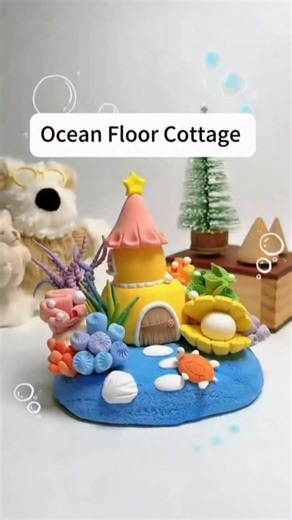 The ClayWhisperer on Instagram: "OMG! There’s a fairy-tale castle hidden under the sea! 🎠🏰 . #underwater #giftguide #diy #dıy #handmade #handcrafted #clay #craft #creation #decoration #clayartwork #artist #art #diycraft #claycandy #candy #magic #diymagic #cute #cutecrafts #sweet #sweetcreation #beautiful #craftlove #mini #miniature #miniart #romance #girlfriend #gifts"
