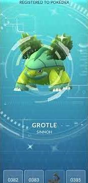 Evolving shiny Turtwig #pokemon #pokemongo #shinypokemon #evolvepokemon #turtwig #grotle #torterra