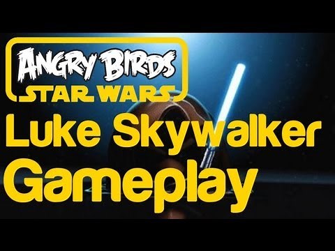 Angry Birds Star Wars - Luke Skywalker Red Bird Gameplay | WikiGameGuides