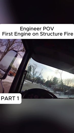 Engineer POV First Engine on Structure Fire (1) #firefightertiktok #rescue#storytime#originalcontent#fyp