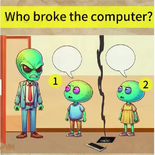 Who broke the computer? #fypシ゚ #foryoupageシ #quizgame #riddle #reels #viralvideo #foryou #trendingvideo | WNM