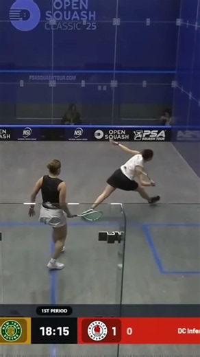 Fayrouz Aboelkheir, TAKE A BOW 😮 | New York Queens | #NSLSquash #Shorts