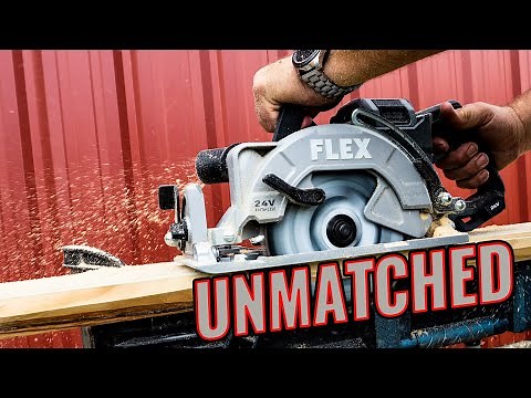 24-VOLT BRUSHLESS FLEX FX2141R Rear Handle Circular Saw Review
