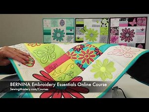 BERNINA 570 79 When and How to Attach the Embroidery Hoop