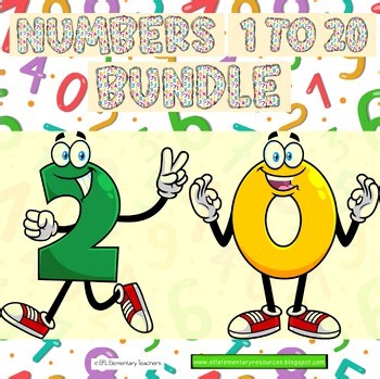 Numbers 1–20 ELL BUNDLE Math Centers & Games – Counting, Recognition & Writing