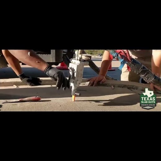 Fast Sidewalk Leveling by Texas Slab Guys #concreteleveling #triphazard #sidewalkrepair