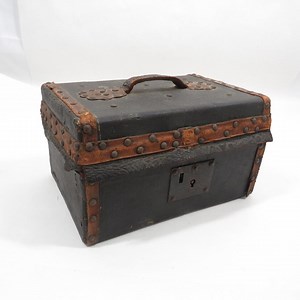 Leather Document Box Antique Brass Tacks Lined With Paper Fragile Condition - Etsy Canada