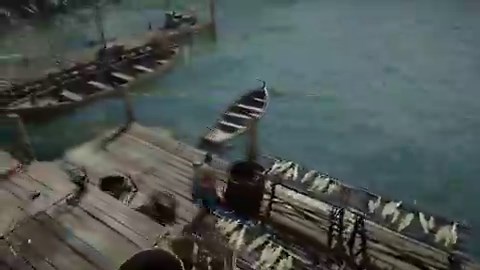 今日はこの猫ちゃん！海に飛び込んで泳ぐなんて…#紅の砂漠