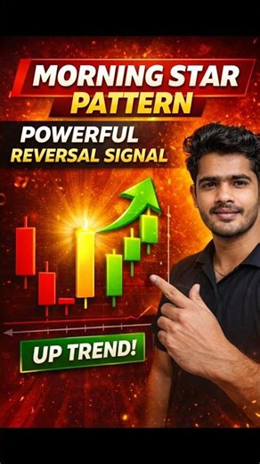 Morning Star Pattern 🌟 | Powerful Reversal Signal #morningstar #trading #chartpatterns #short