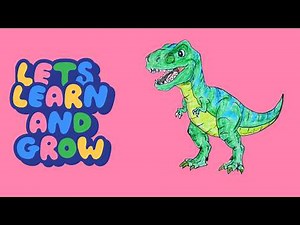 How to Draw a T-Rex Dinosaur 🦖 | Easy Step-by-Step Drawing for Kids | A–Z Art Tutorials
