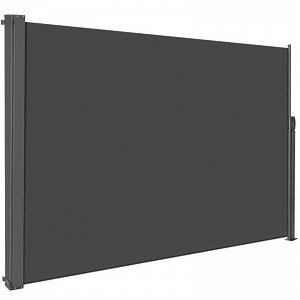 TLGREEN Retractable Side Awning, Retractable Patio Screen Awning, UV Resistant, Sun Shade, Outdoor Privacy Screen for Garden, Balcony, Courtyard (Dark Grey)