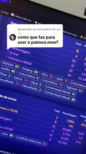 Como usar o Paimon.moe no celular para Genshin Impact