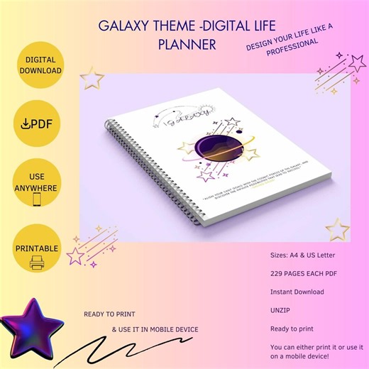 Digital Life Planner, Printable Daily Planner PDF, Time Management Planner, Productivity Planner A4, Goal Setting Planner, Digital Download - Etsy