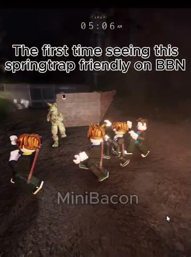 Springtrap being friendly | #roblox #bitebynight #springtrap #funny