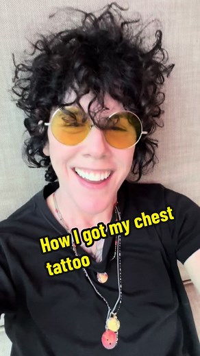 How/why I got my chest tattoo! . #lp #lovelines #tattoo #storytime | Line Tattoo