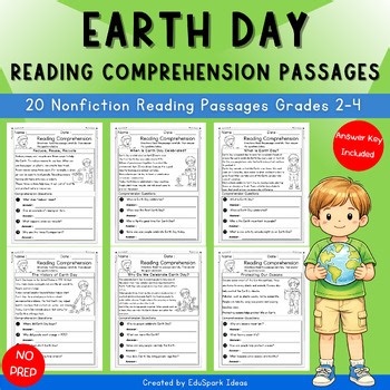 Earth Day Reading Comprehension Passages – Nonfiction (Grades 2–4)