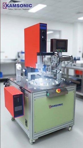 KAMSONIC Ultrasonic Plastic Welding Machine with Rotary Indexing Table