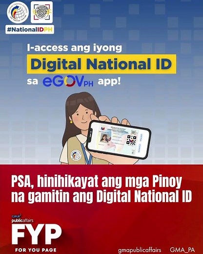 PSA, HINIHIKAYAT ANG MGA PINOY NA GAMITIN ANG DIGITAL NATIONAL ID | FYP
