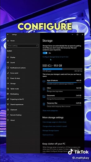 How to get more storage on your PC! #pcgaming #pctips #fyp #pcsetup