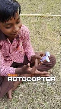 ROTOCOPTER - A TOY WHICH DEFINES ROTATIONAL DYNAMICS WITH FUN #wowtohow #flymotion #rotation