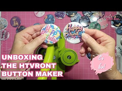 Unboxing the HTVRont Button Maker! First Impressions & Tutorial