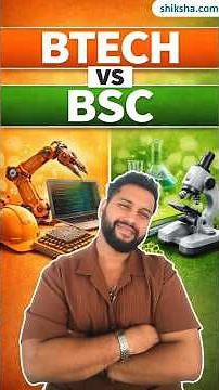 BTech vs BSc: What Should You Choose After 12th? | Full Comparison Guide #btech #bsc