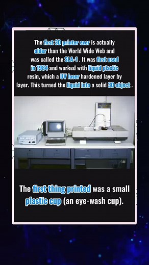 The First 3D Printer Ever🖨️ . . . #3dprint #3dprinttok #historytime #engineering