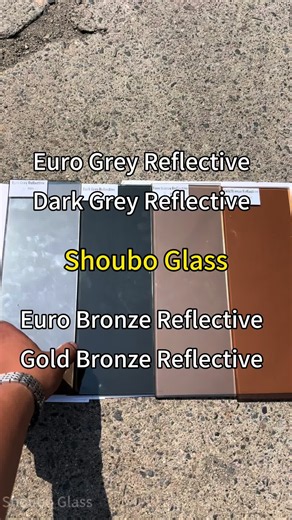 Reflective & Float Glass: Euro Grey, Bronze, Clear Options