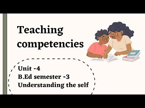 Teaching competencies || Unit -4 || Understanding the self