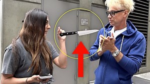 Best female public trolling pranks with pickpocket magic