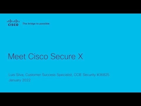 Meet Cisco Secure X- CL event video