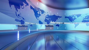 World Map background. news Studio Background for news report and breaking news on world live report