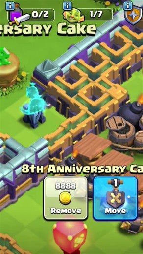 Trick or Treat and Ghost post decoration in coc #coc #gaming #clashofclans
