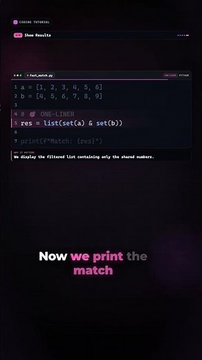 Python One-Liner for List Intersection in 60 Seconds