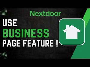How To Use Nextdoor Business Page Feature !