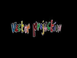 Vector projection example: Finding the distance between a point and a line