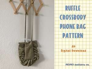 Ruffle Crossbody Phone Bag Pattern