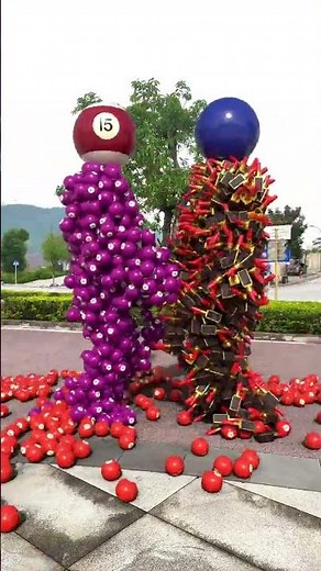 Dual collision c4d animation special effects decompression